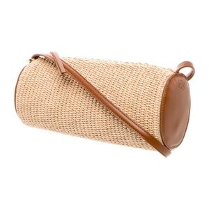 Brown Woven Shoulder Bag